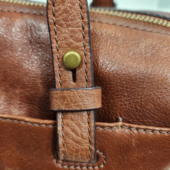 Fossil Women's Rachel Satchel Crossbody Brown Leather - Picture 8 of 12